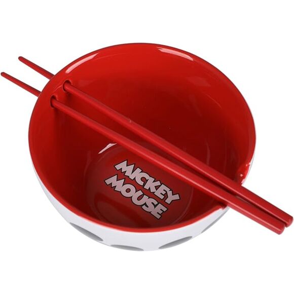Mickey Mouse Ceramic Ramen Bowl with Chopsticks - Picture 3 of 4